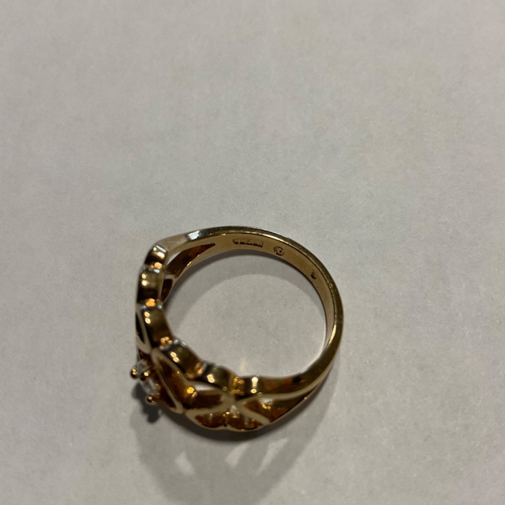 Heart Ring with a Diamond - Picture 8 of 12